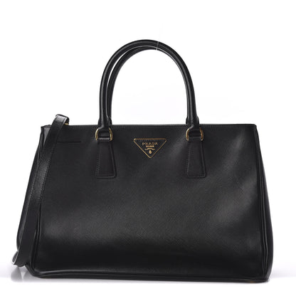 Prada Saffiano Medium Galleria Double Zip Tote Black 1 of 10