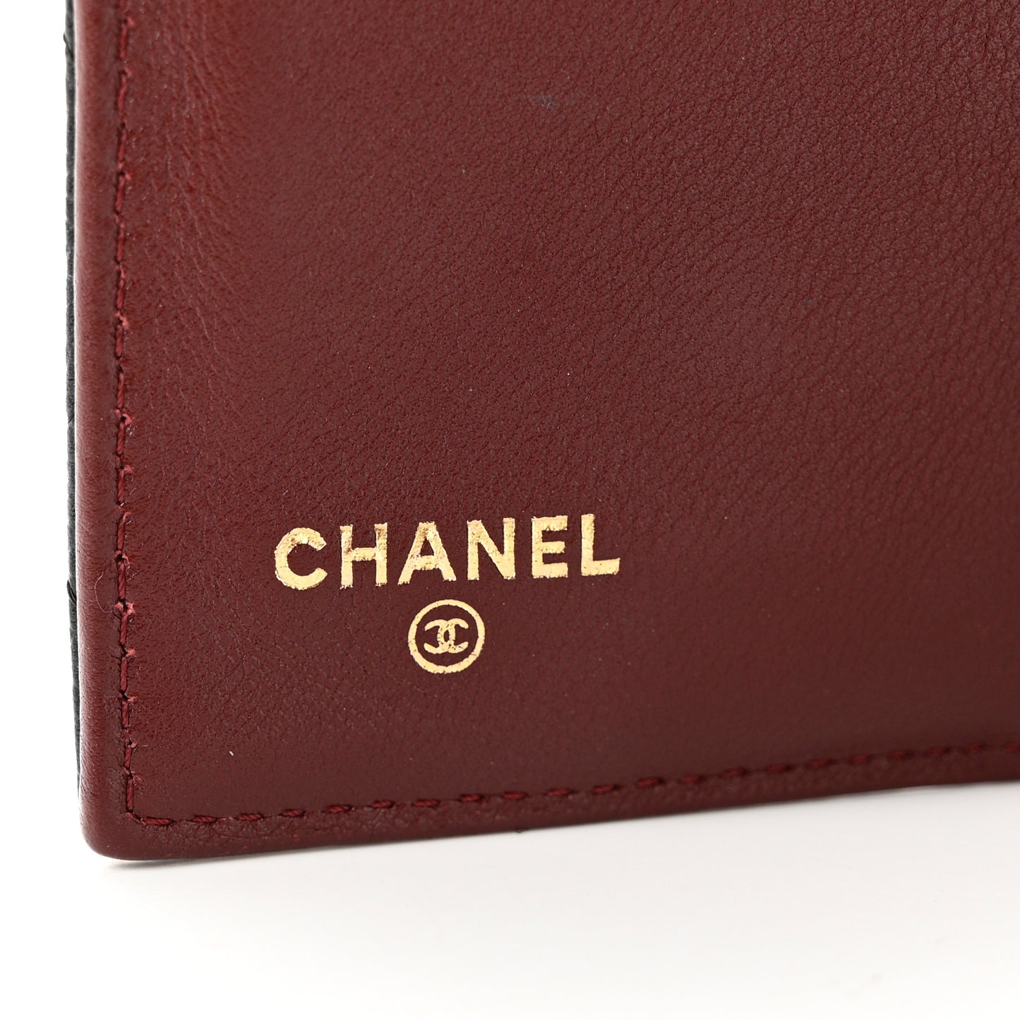 Caviar Quilted Long Flap Wallet Black