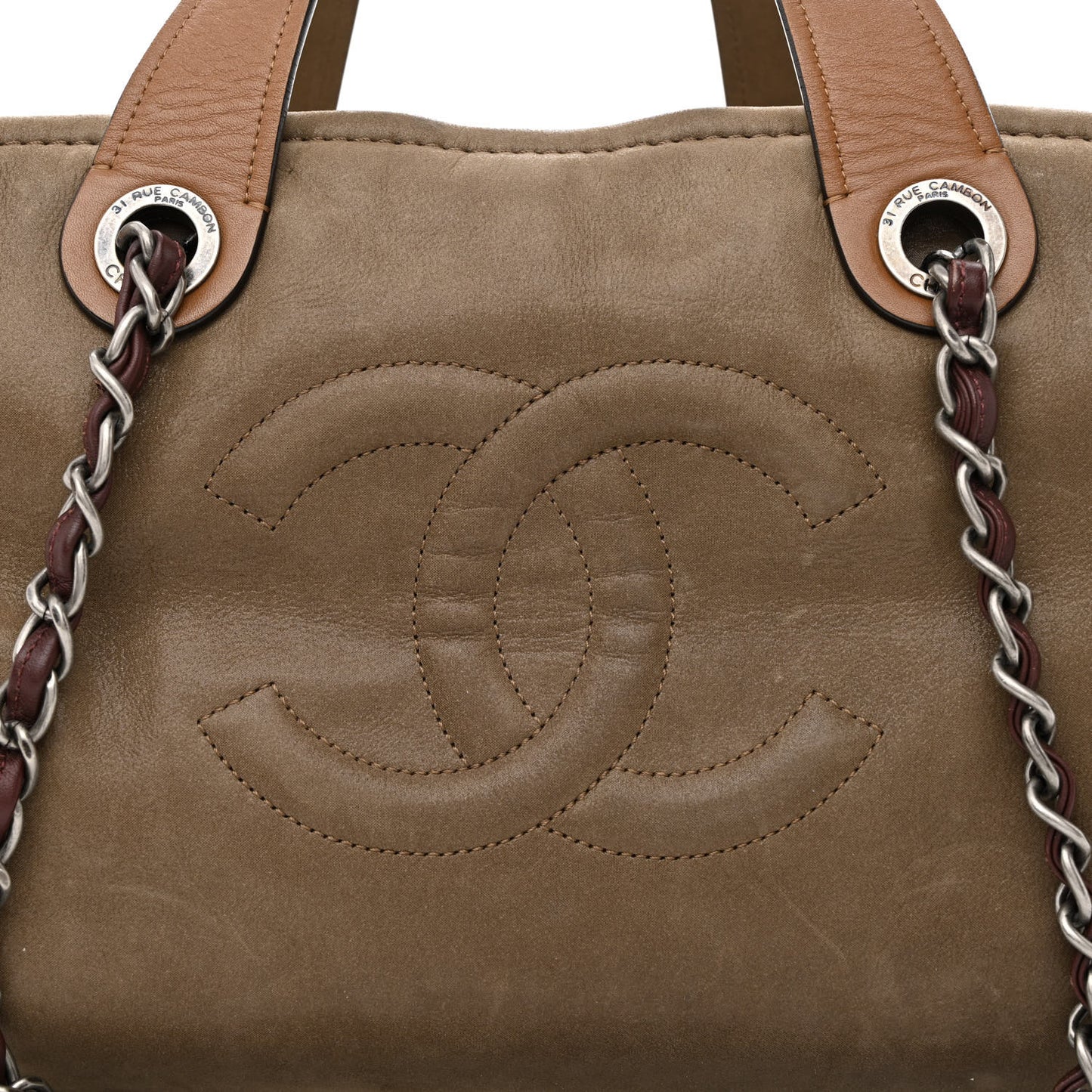 Iridescent Calfskin In The Mix Bowler Brown