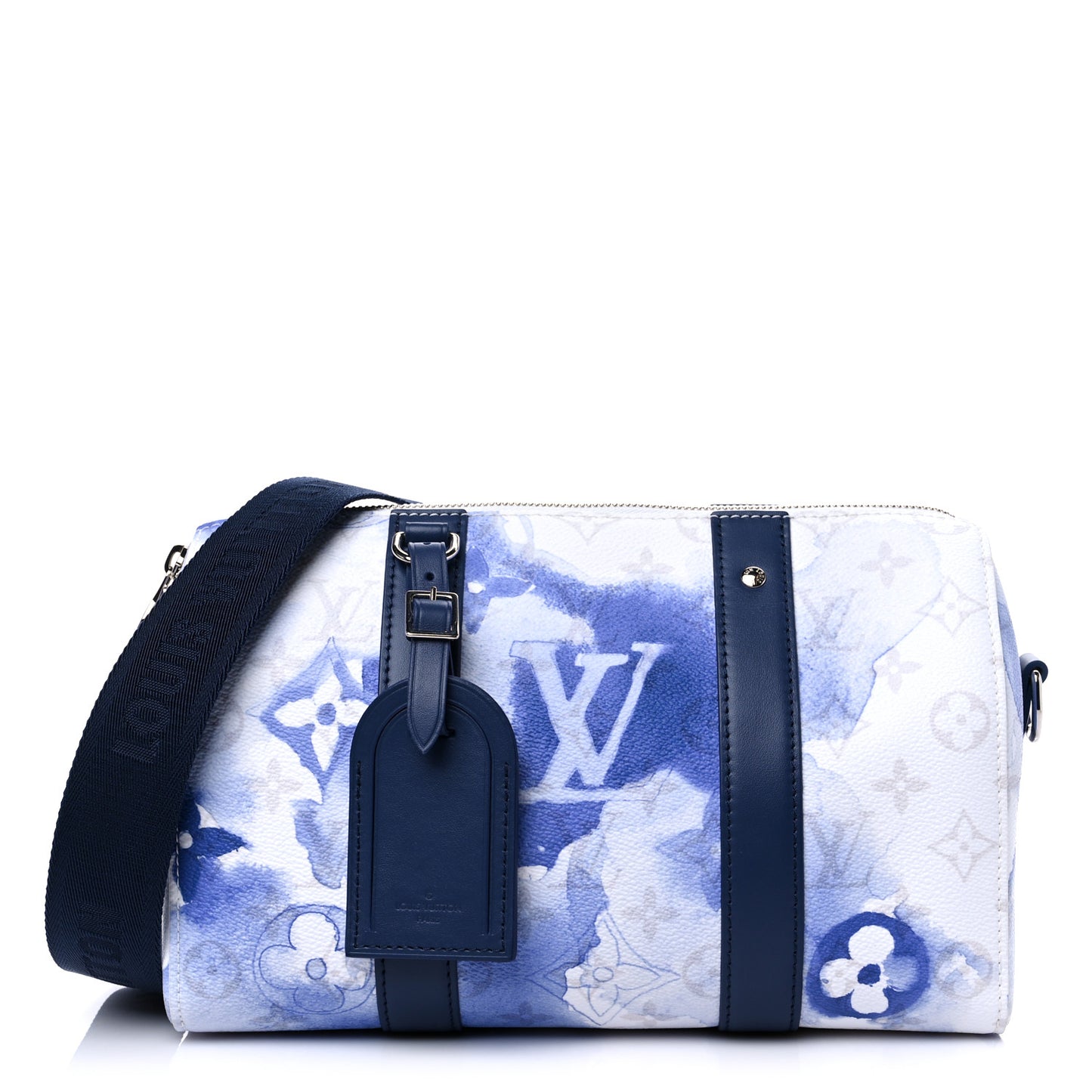 Monogram Watercolor City Keepall Blue