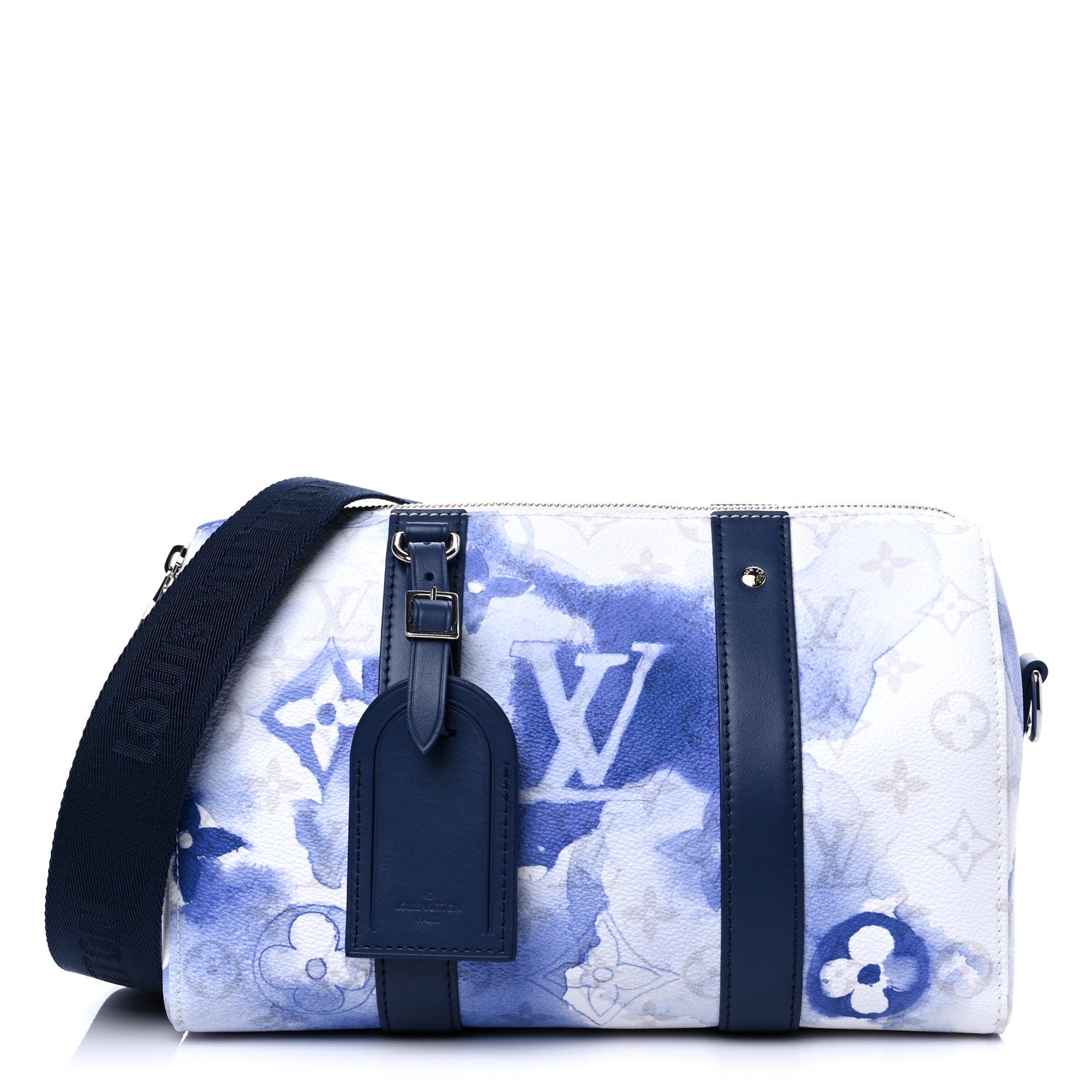 Louis Vuitton Monogram Watercolor City Keepall Blue 1 of 7
