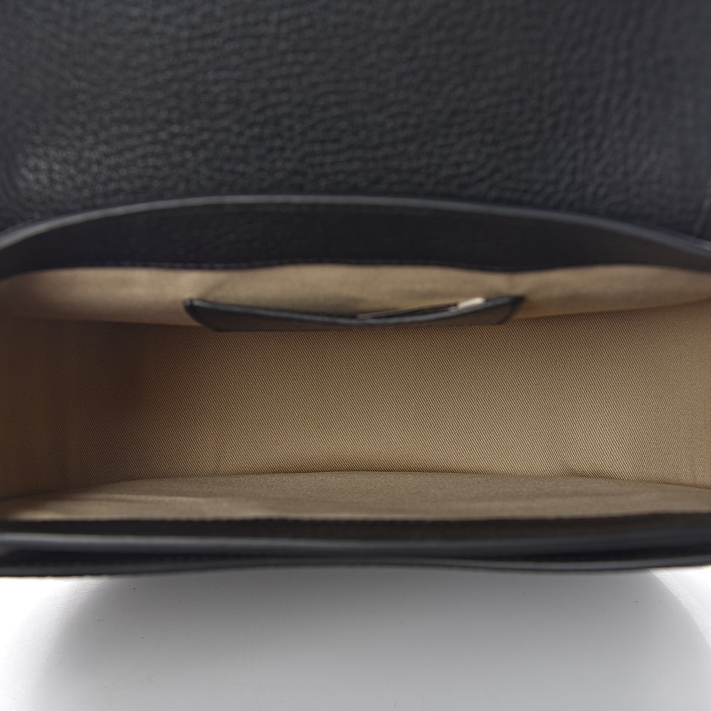 Grained Calfskin Large Tess Bag Black
