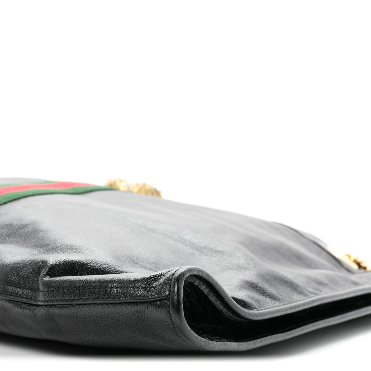 Calfskin Large Rajah Chain Tote Black
