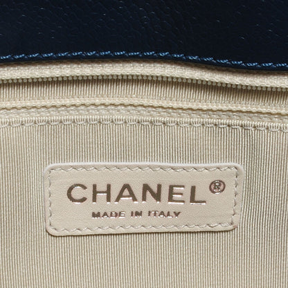 Chanel Caviar Grand Shopping Tote GST Blue 5 of 7