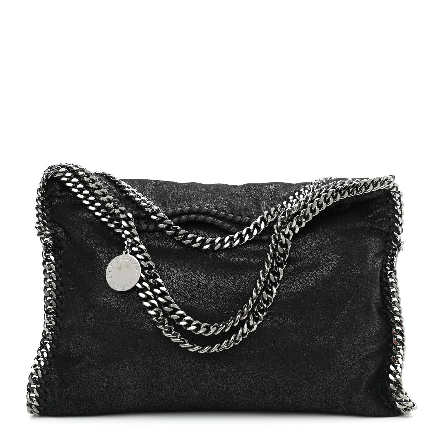 Stella McCartney Shaggy Deer Falabella Fold Over Tote Black 1 of 11