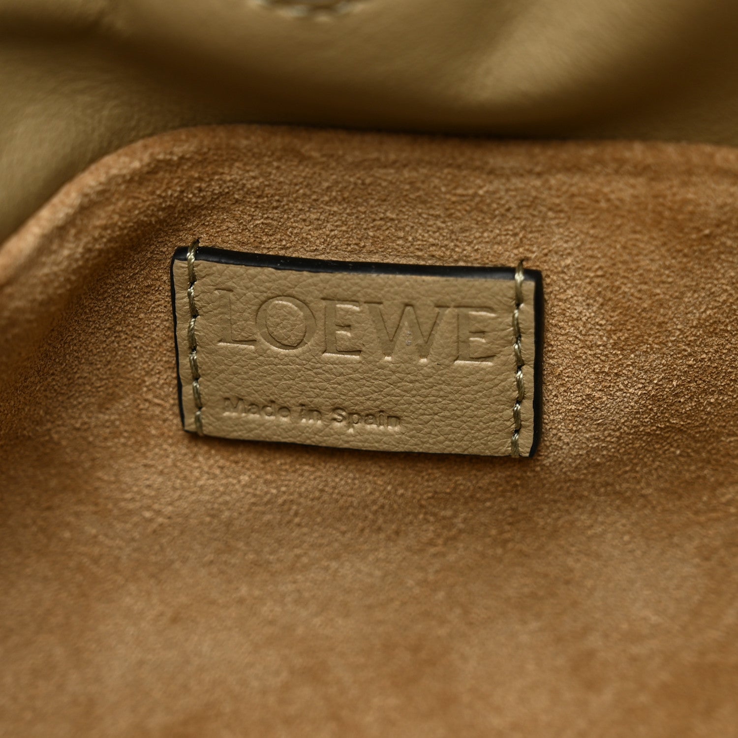 Loewe Calfskin Mini Flamenco Knot Clutch Clay Green 6 of 8
