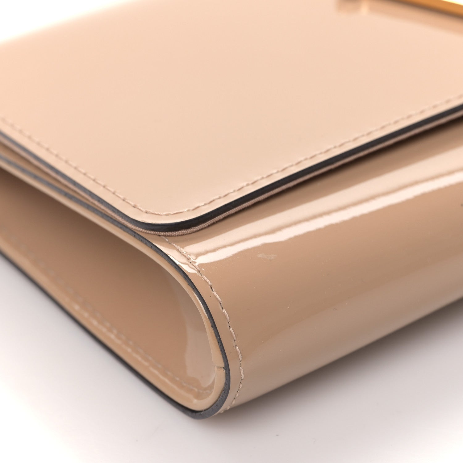 Louis Vuitton Patent Louise Clutch Nude 7 of 8