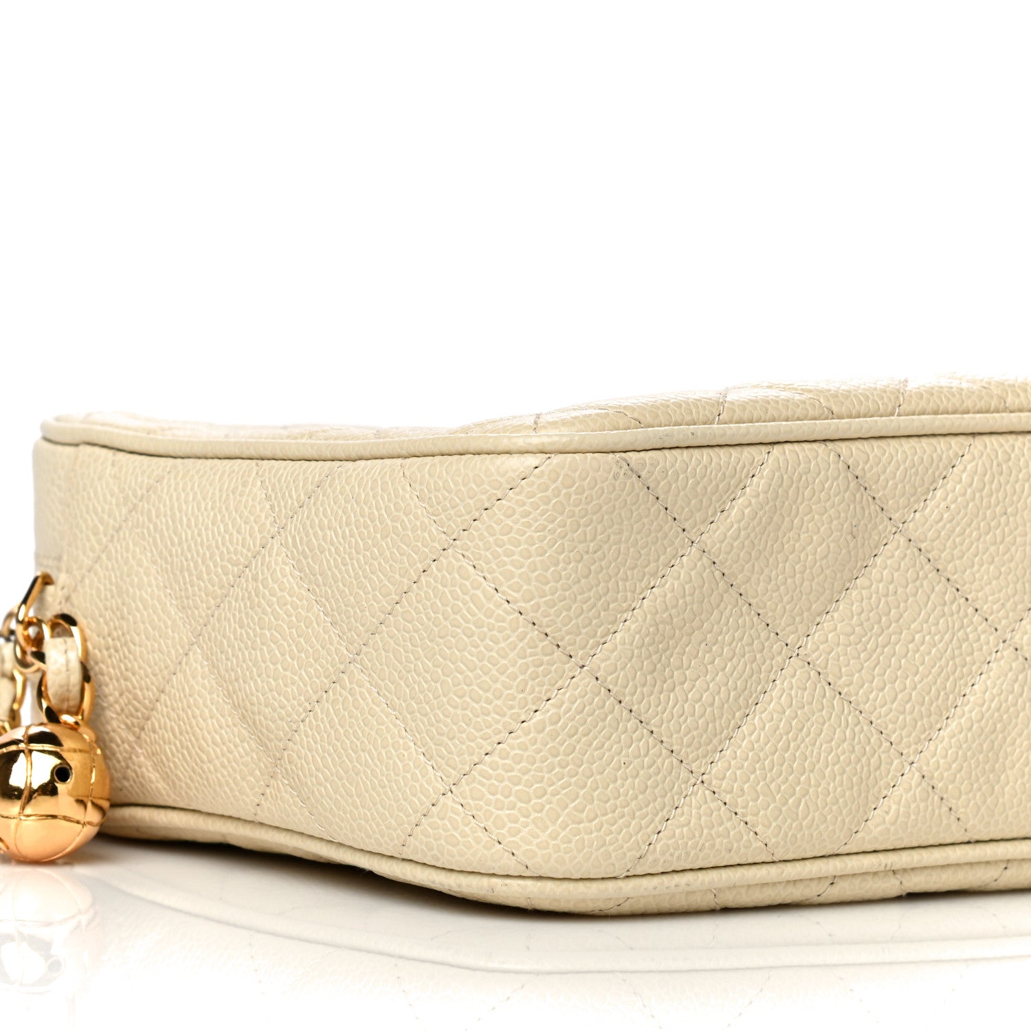 Chanel Caviar Quilted CC Camera Case Light Beige 10 of 17