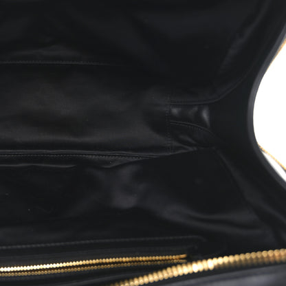 Miu Miu Soft Calf Softy Large Beau Top Handle Bag Black 6 of 9