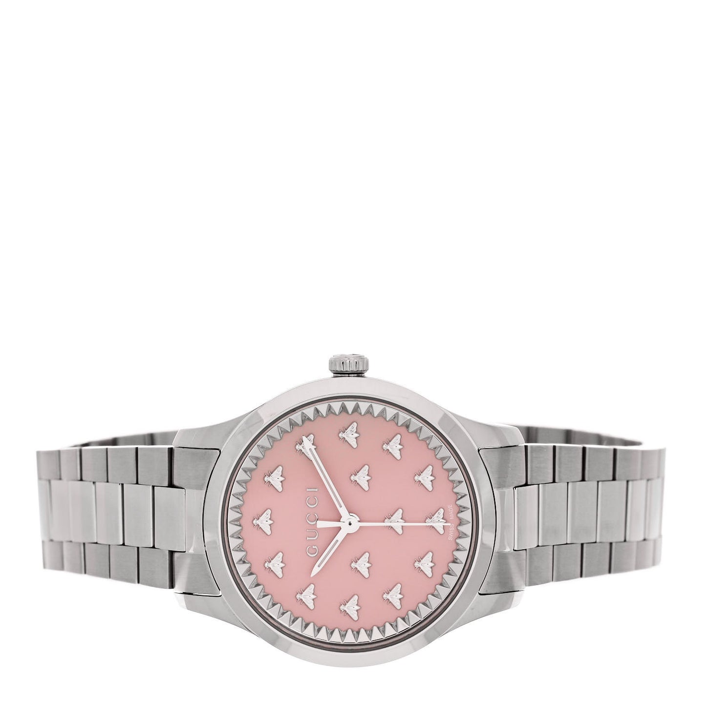 Stainless Steel 32mm G-Timeless Bee Quartz Watch Pink