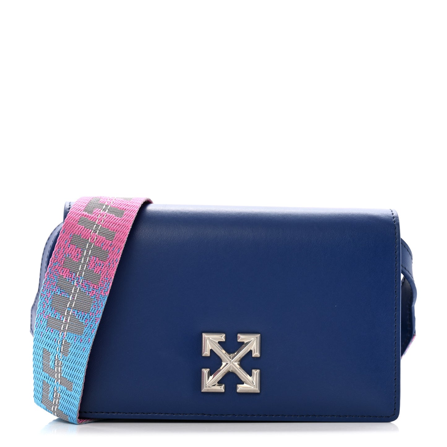 Calfskin Jitney 0.5 Crossbody Bag Blue