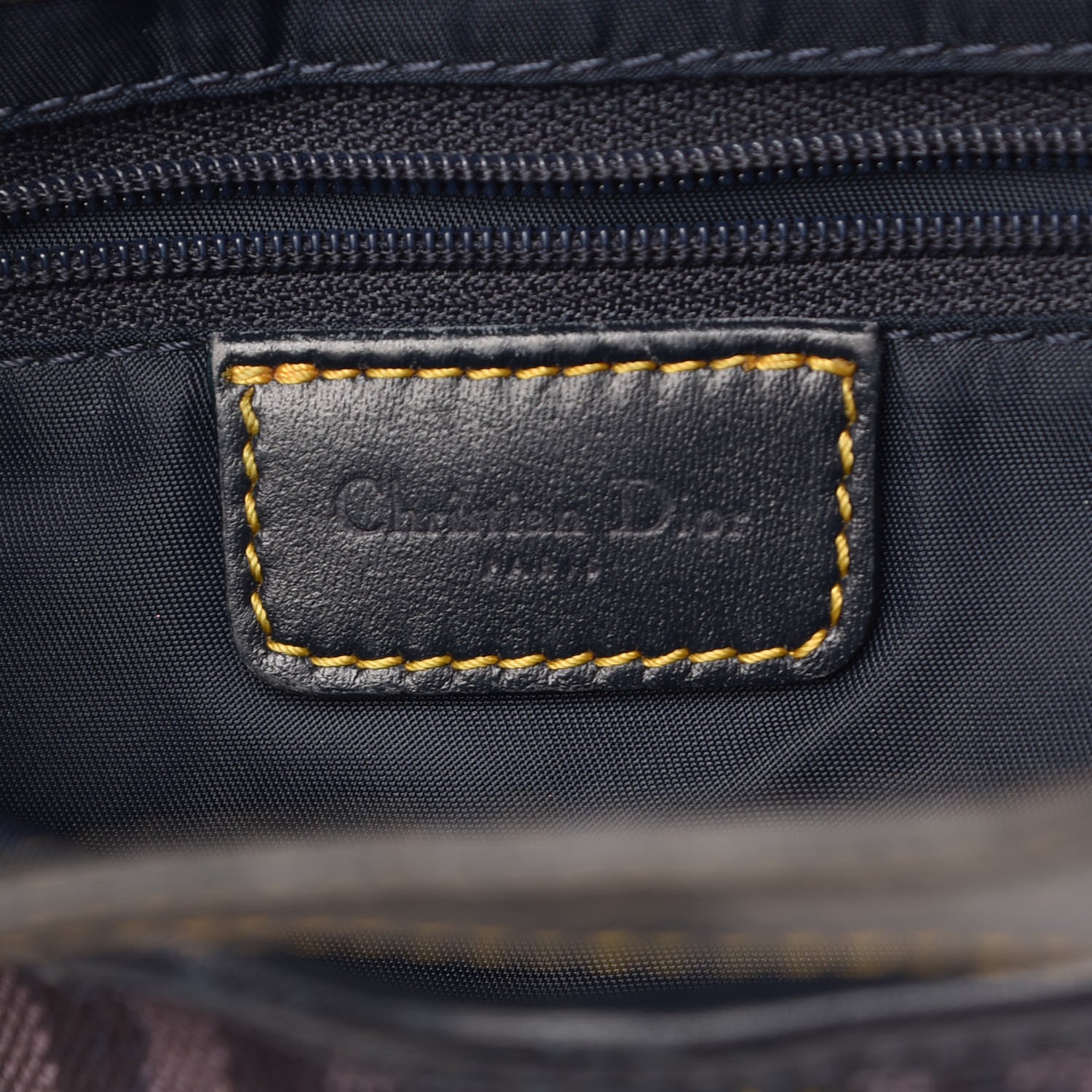 Christian Dior Monogram Saddle Bag Blue 6 of 14