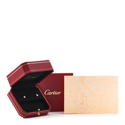 Cartier 18K Yellow Gold Diamond MM D'Amour Earrings 6 of 6