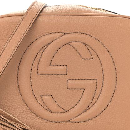 Gucci Pebbled Calfskin Small Soho Disco Bag Camelia 8 of 11