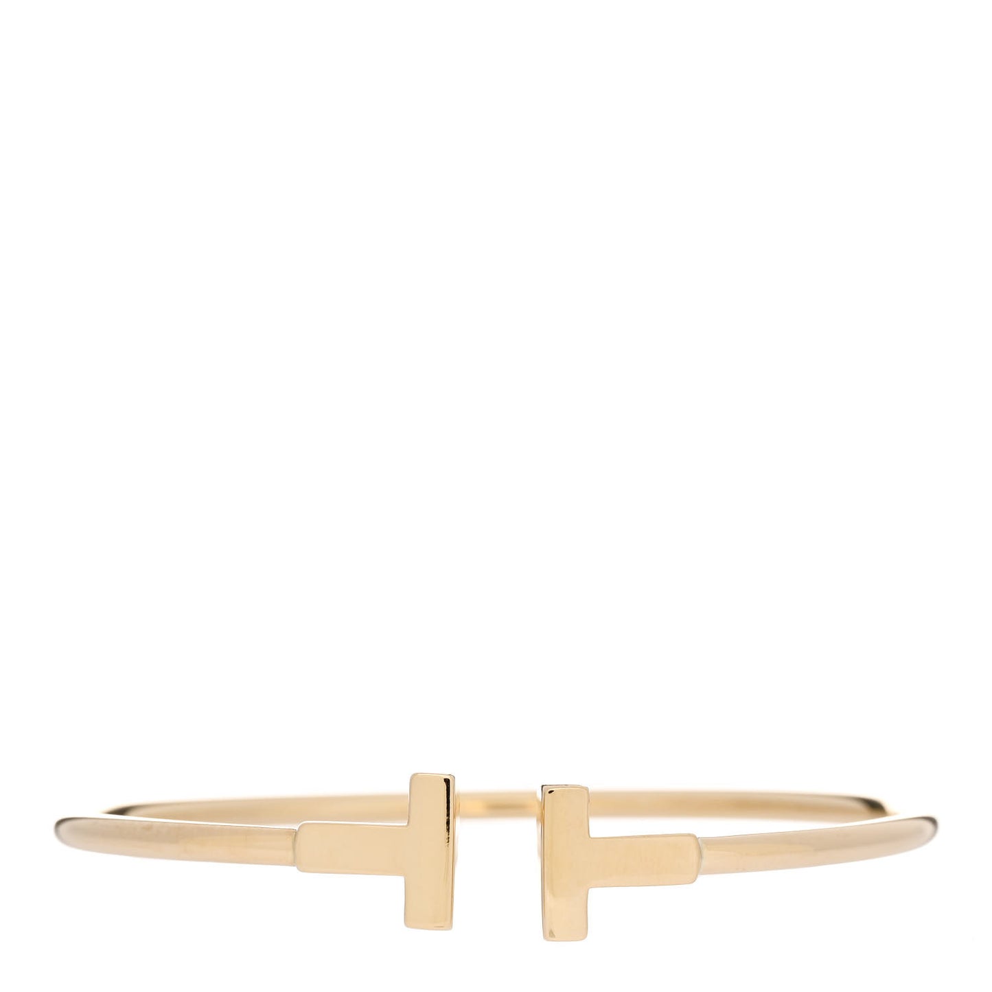 18K Yellow Gold T Wire Bracelet