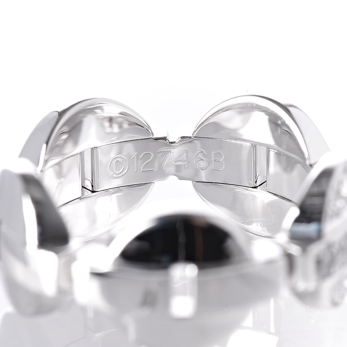 18K White Gold Diamond Himalia Ring 52 6