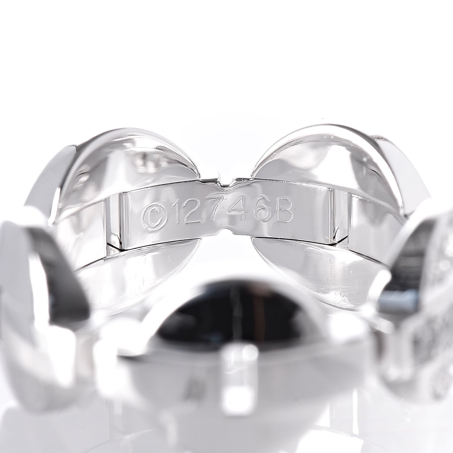 Cartier 18K White Gold Diamond Himalia Ring 52 6 7 of 7