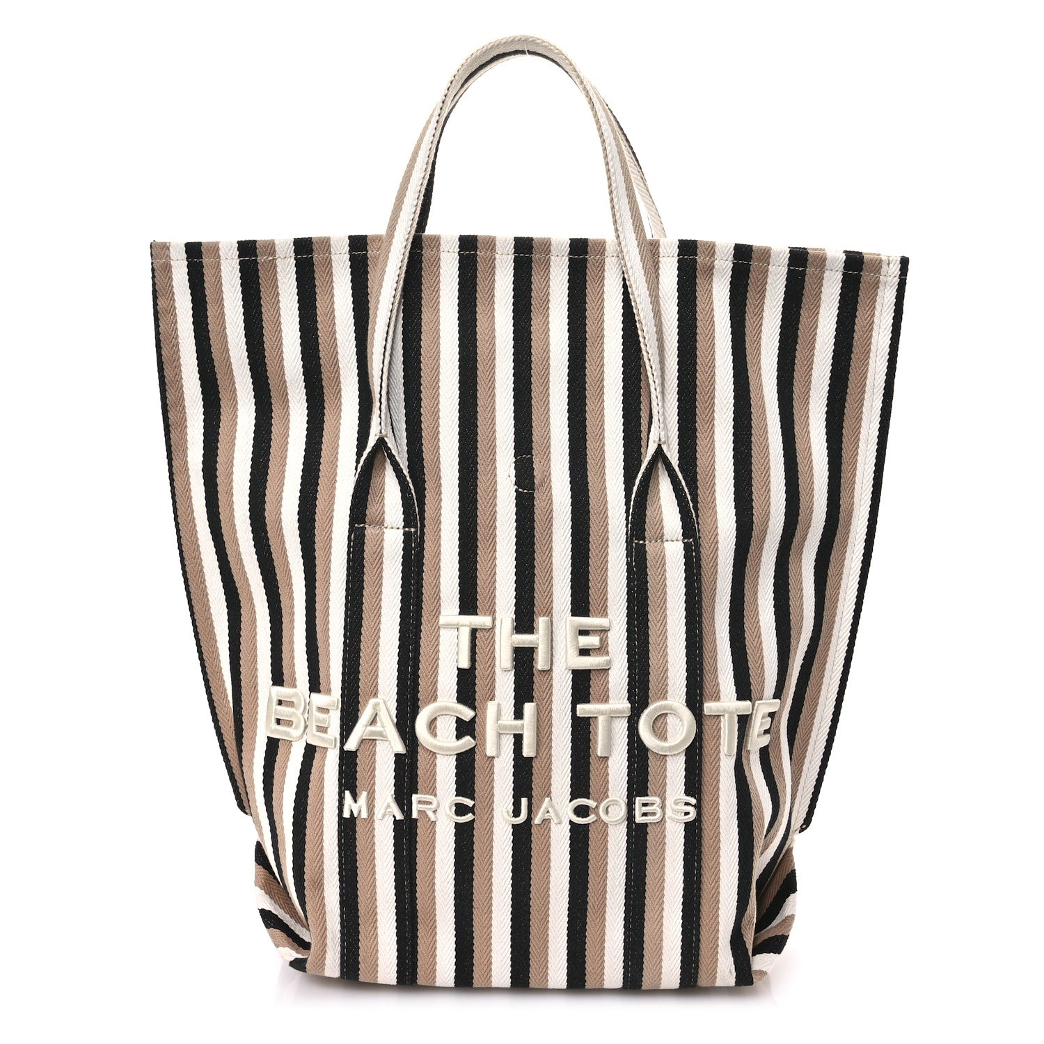 Marc Jacobs Jacquard Striped The Beach Tote Camel Multicolor 1 of 11