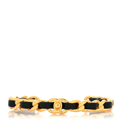 Chanel Lambskin CC Turnlock Chain Bracelet Black 1 of 4