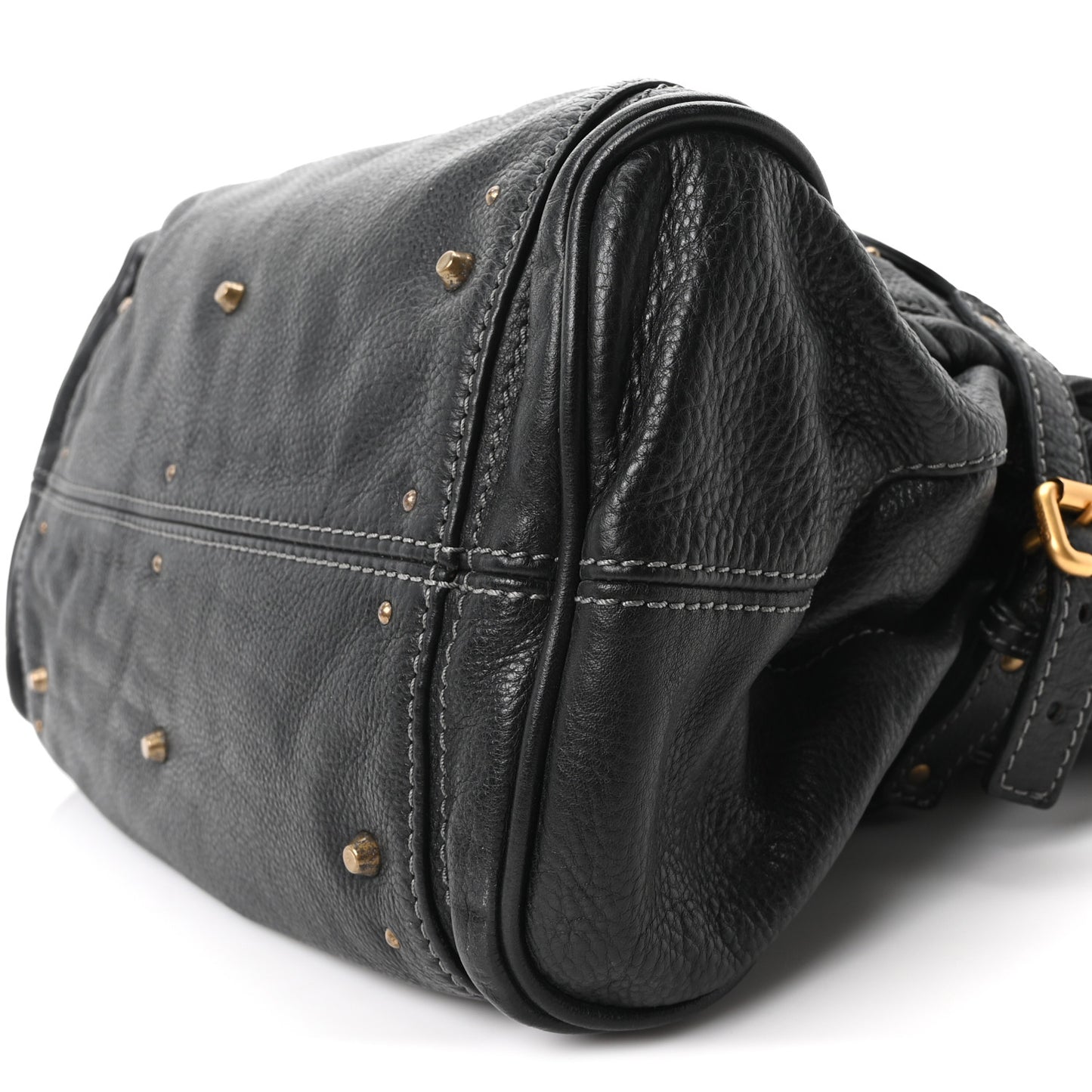 Grained Calfskin Paddington Tote Black