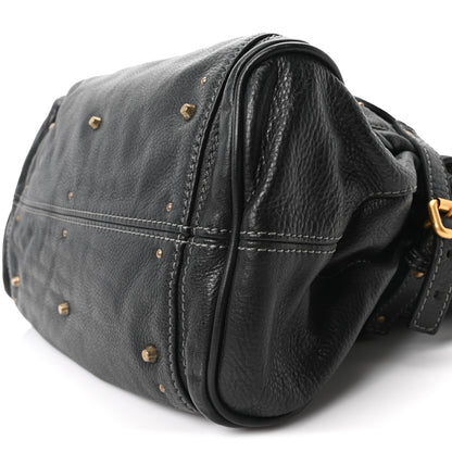 Chloe Grained Calfskin Paddington Tote Black 10 of 10