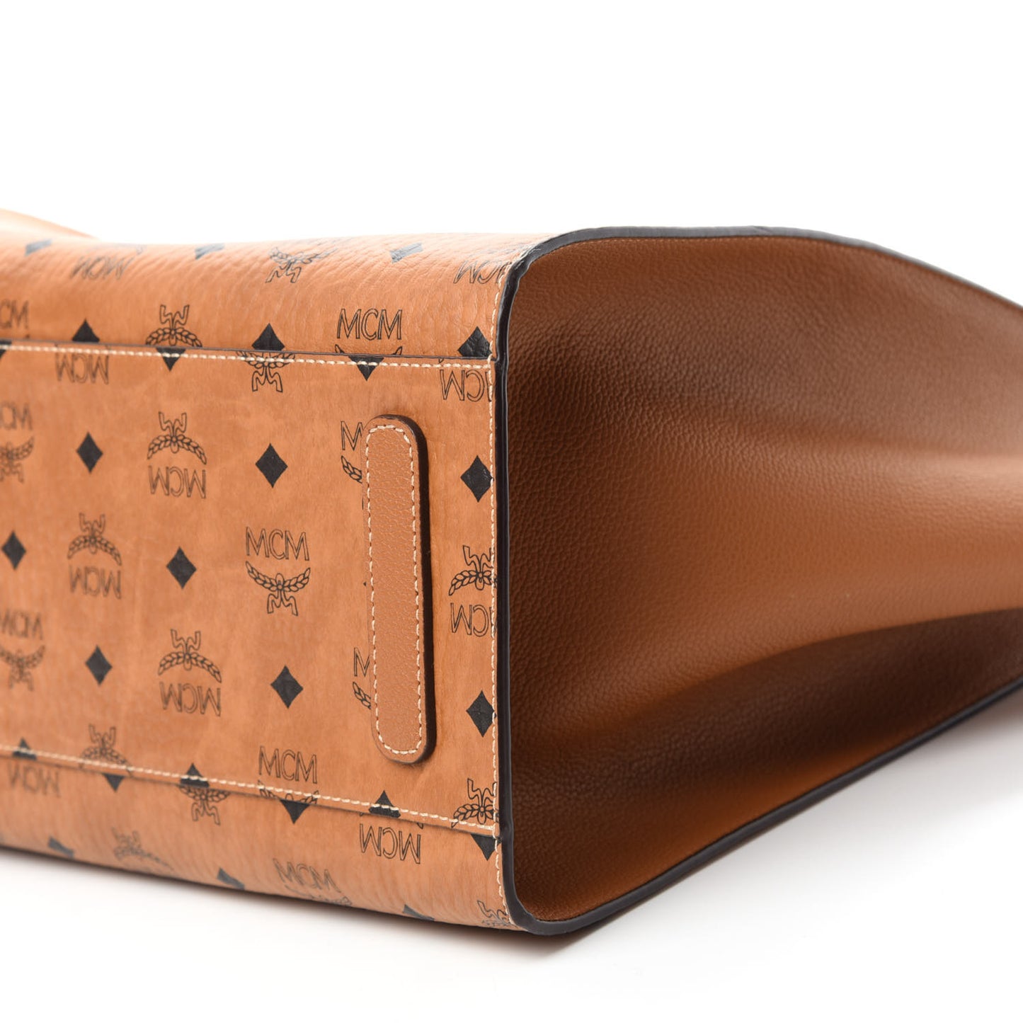 Visetos Large Luisa Shopper Tote Cognac