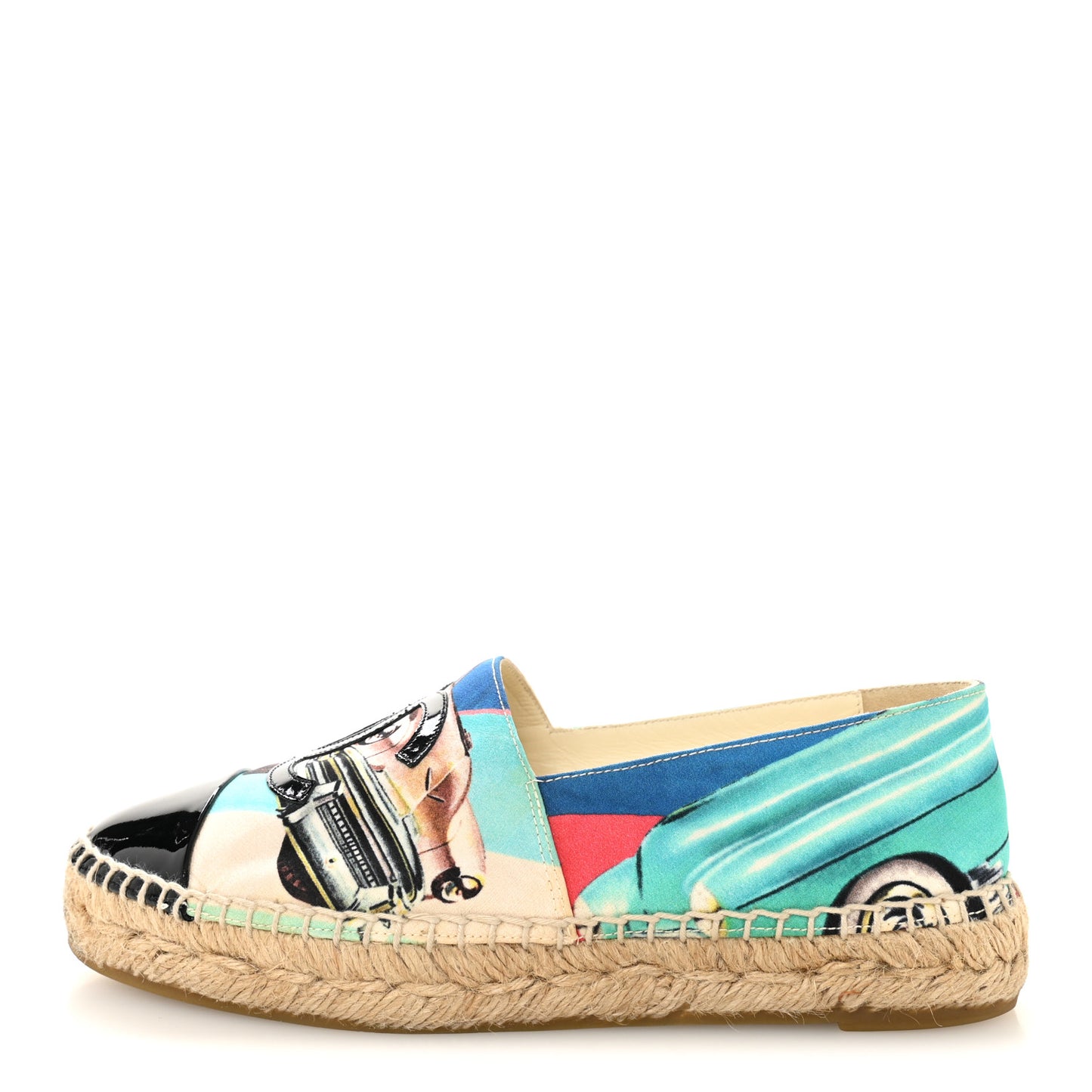 Fabric Patent CC Espadrilles 35 Multicolor Black
