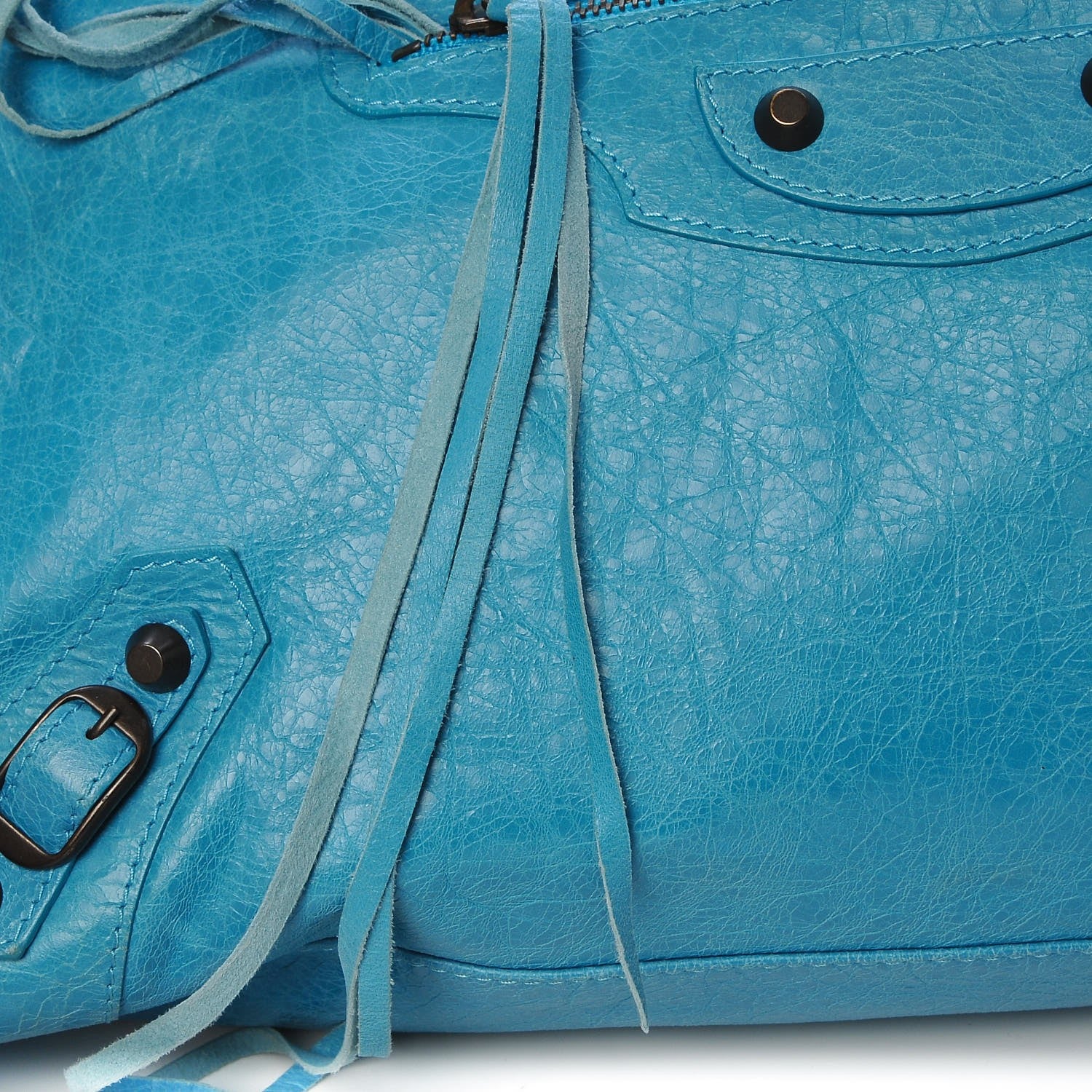 Balenciaga Agneau Classic Hardware City Bleu Paon 10 of 11