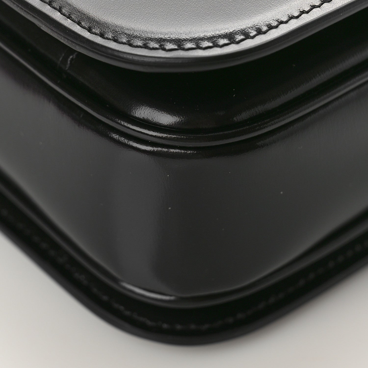 Celine Shiny Calfskin Medium Triomphe Black 8 of 8