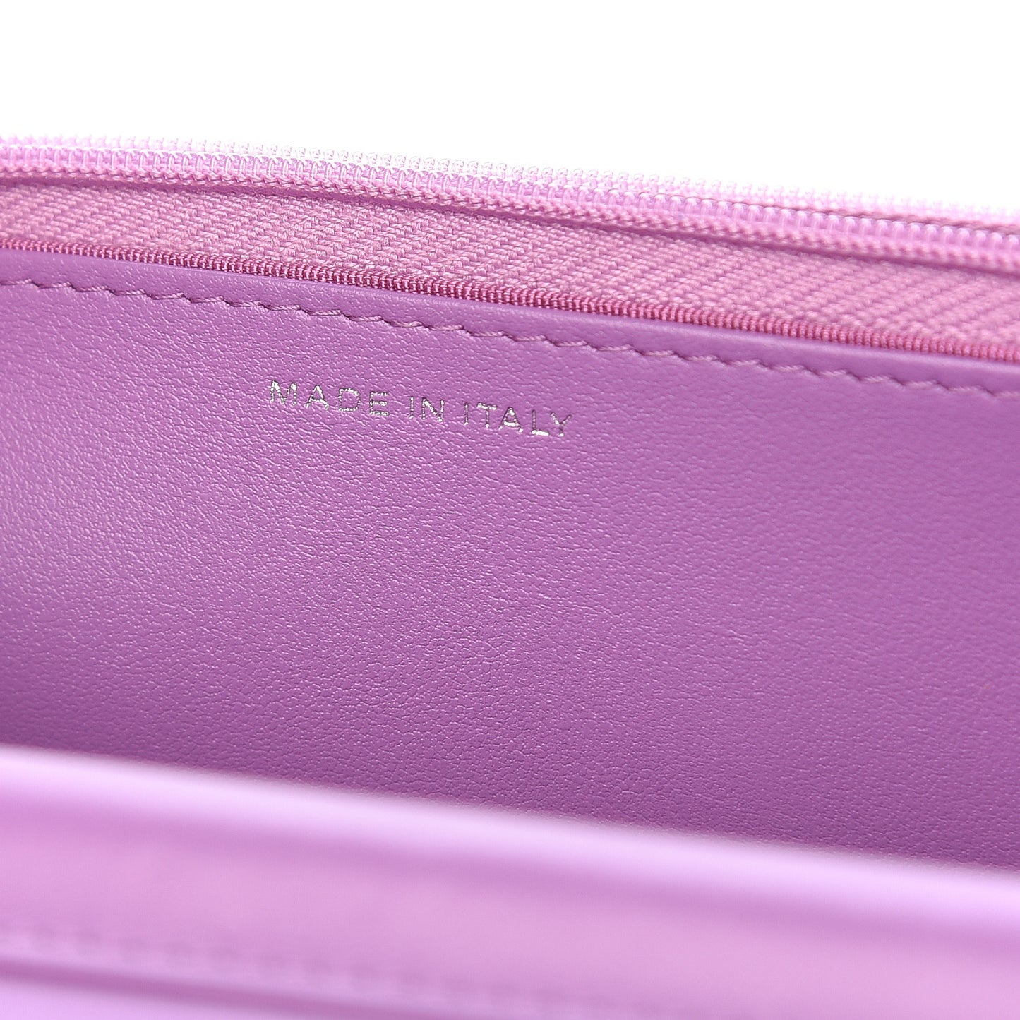 Tweed Iridescent Wallet On Chain WOC Purple