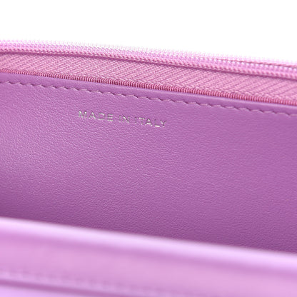 Chanel Tweed Iridescent Wallet On Chain WOC Purple 9 of 12