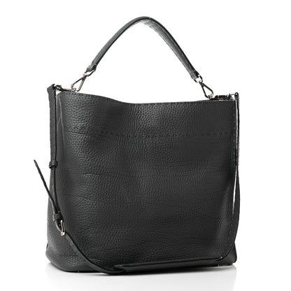 Fendi Cuoio Romano Selleria Large Anna Bucket Bag Asfalto 3 of 11