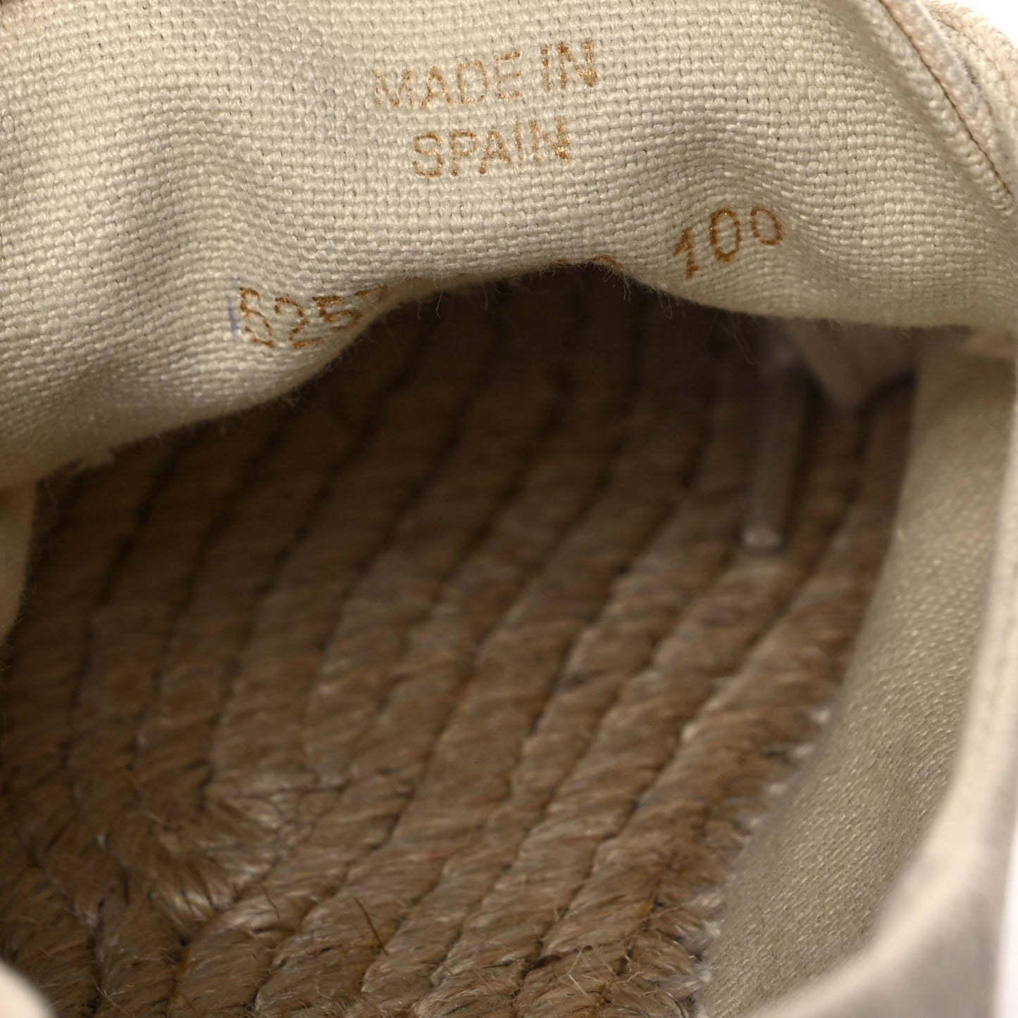 Canvas Logo Lace-Up Platform Espadrilles 40 Greggio Grege