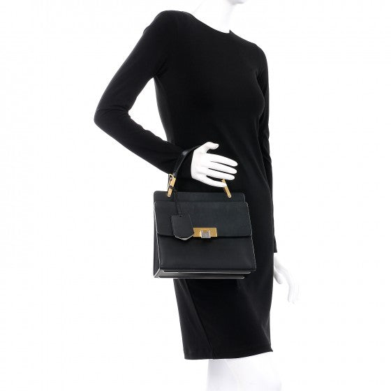 Balenciaga Calfskin Le Dix Cartable S Bag Black 26 of 27
