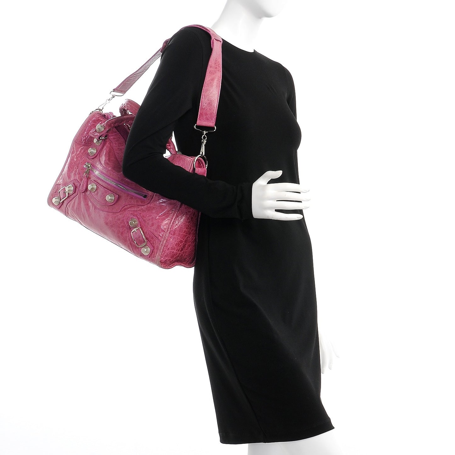 Agneau Giant 21 Silver Hardware City Magenta