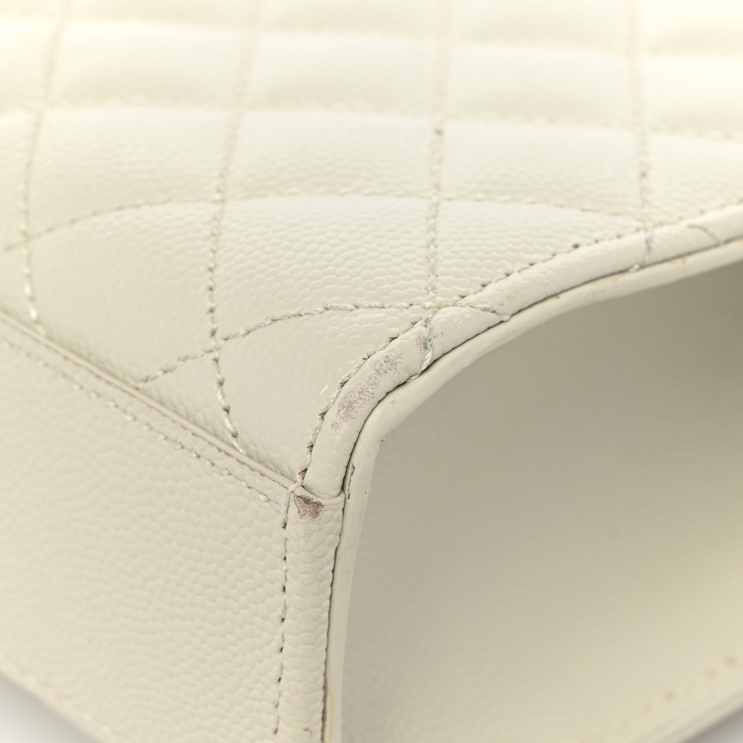 Saint Laurent Grain De Poudre Textured Mixed Matelasse Medium Triquilt Monogram Satchel Crema Soft 12 of 17