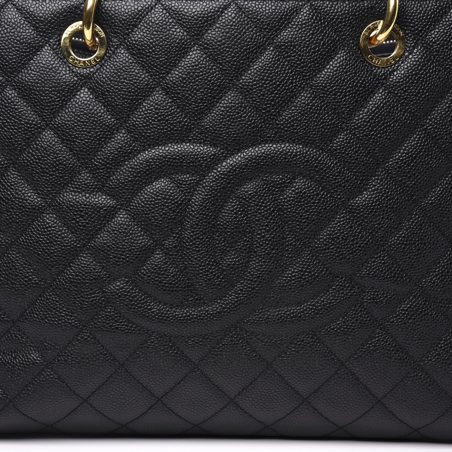 Caviar Quilted XL Grand Shopping Tote GST Black