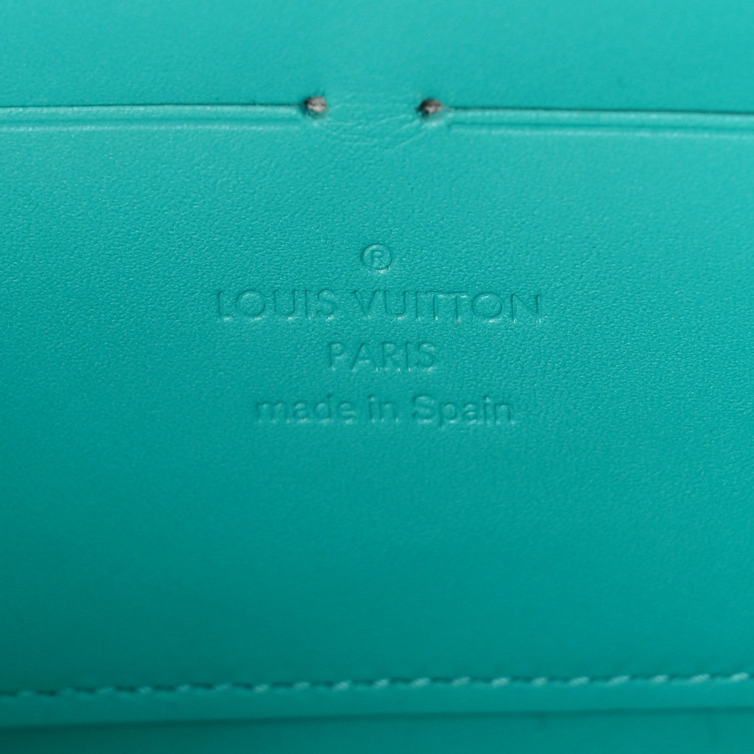 Louis Vuitton LOUIS VUITTON Vernis Zippy Wallet Bleu Lagon 6 of 9
