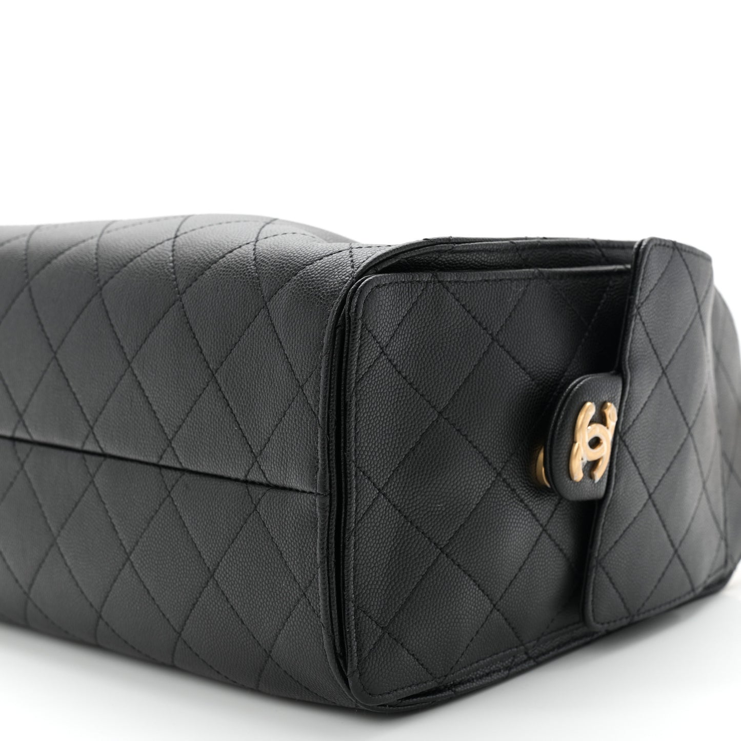 Caviar Quilted Small Chanel 25 Handbag Black