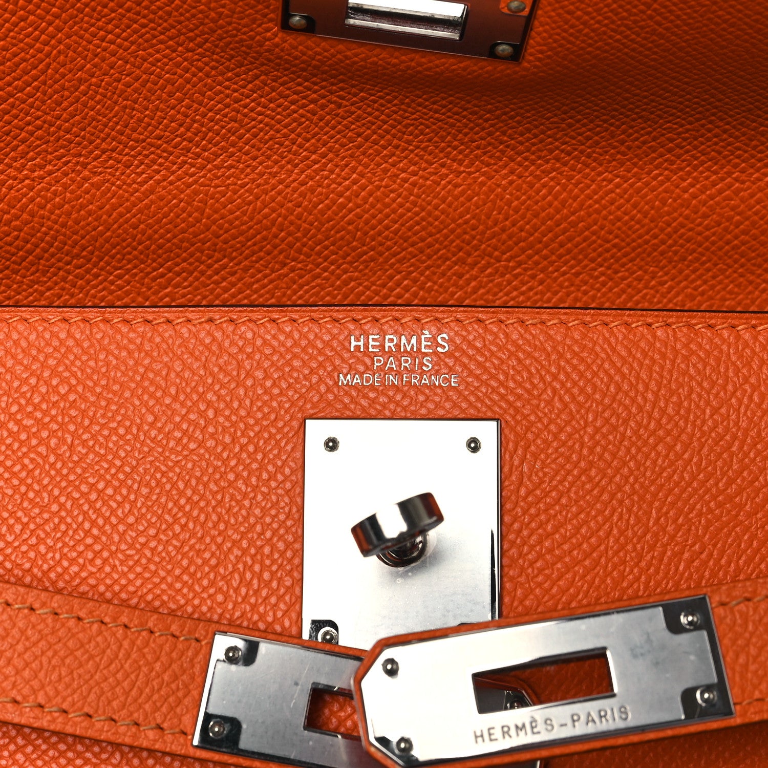 Hermes Epsom Kelly Sellier 32 Orange 6 of 11