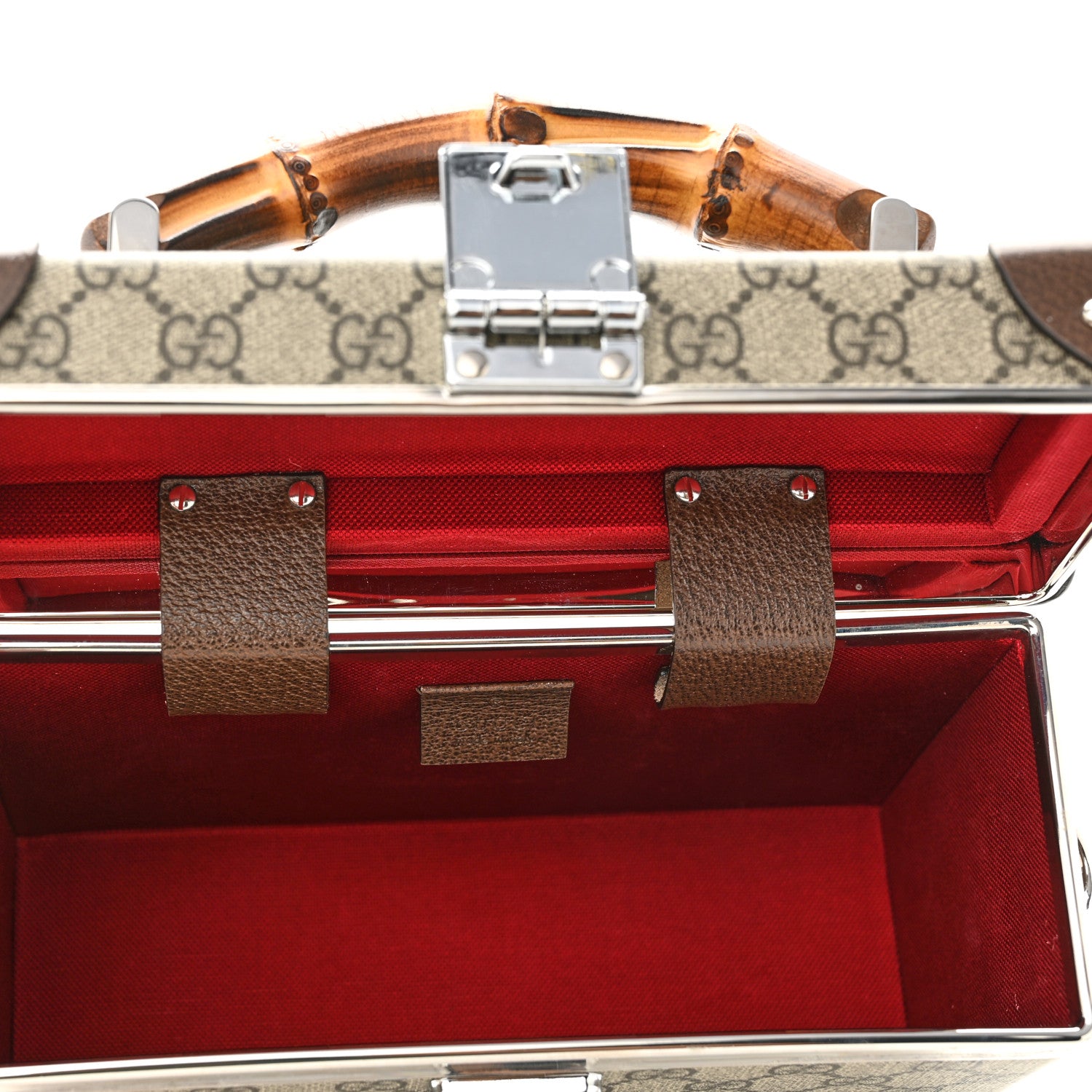 Gucci GG Supreme Monogram Globe-Trotter Beauty Case Brown 5 of 13