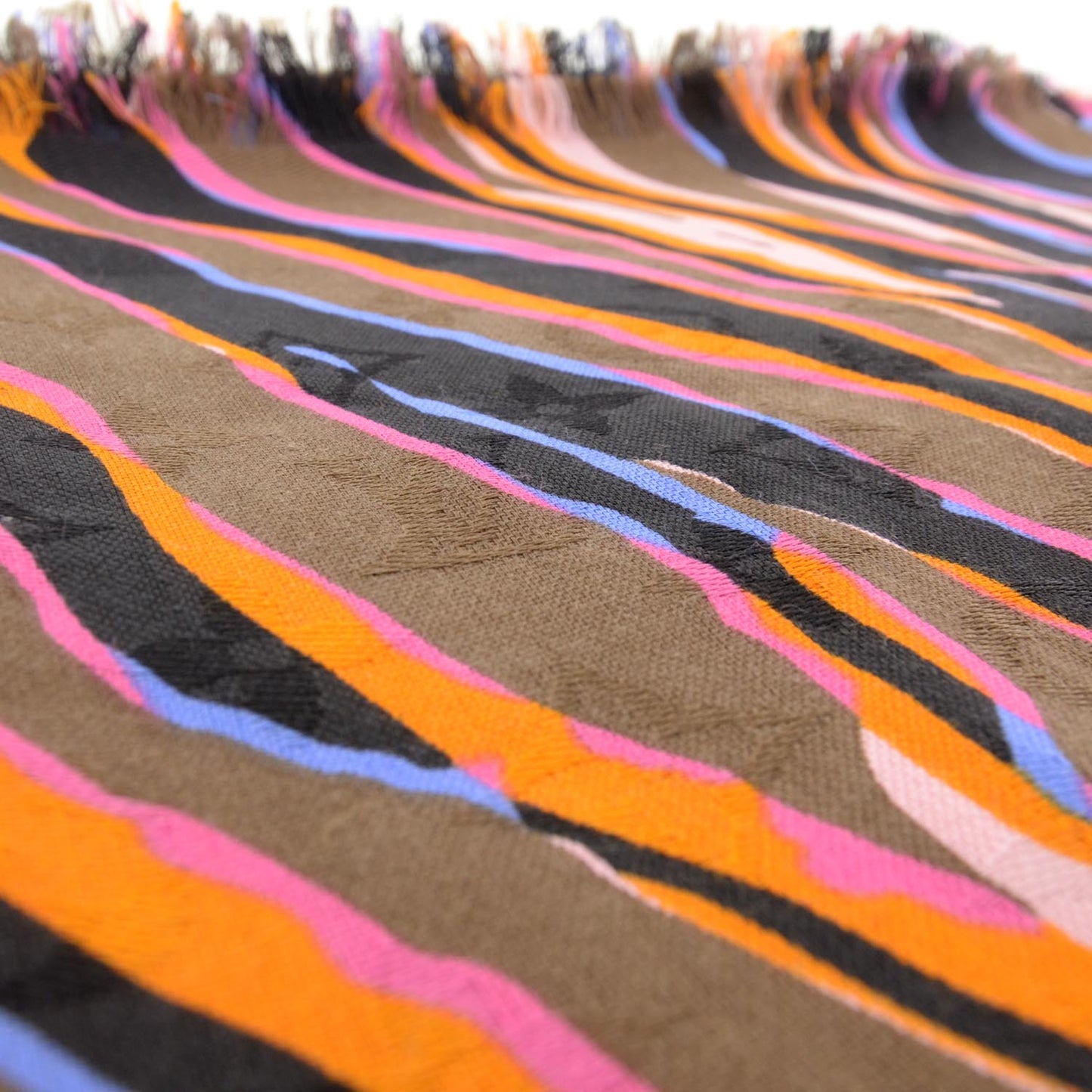 Silk Wool Zebra Shawl