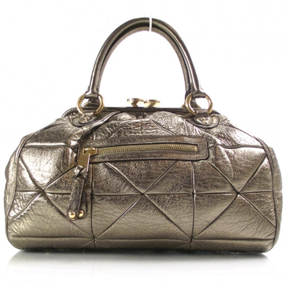 Marc Jacobs Metallic Patchwork Stam Bronze 1 of 13