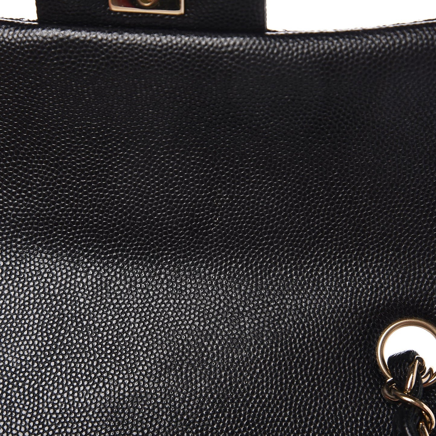 Caviar Quilted Mini Rectangular Flap Black