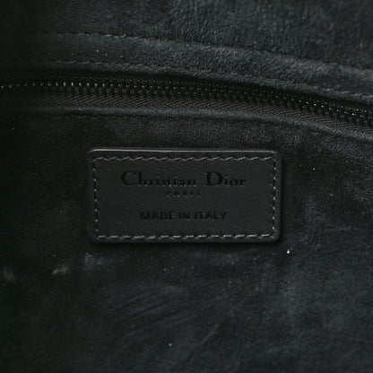 Christian Dior Ultra Matte Calfskin Cannage Large Lady Dior Black 6 of 10