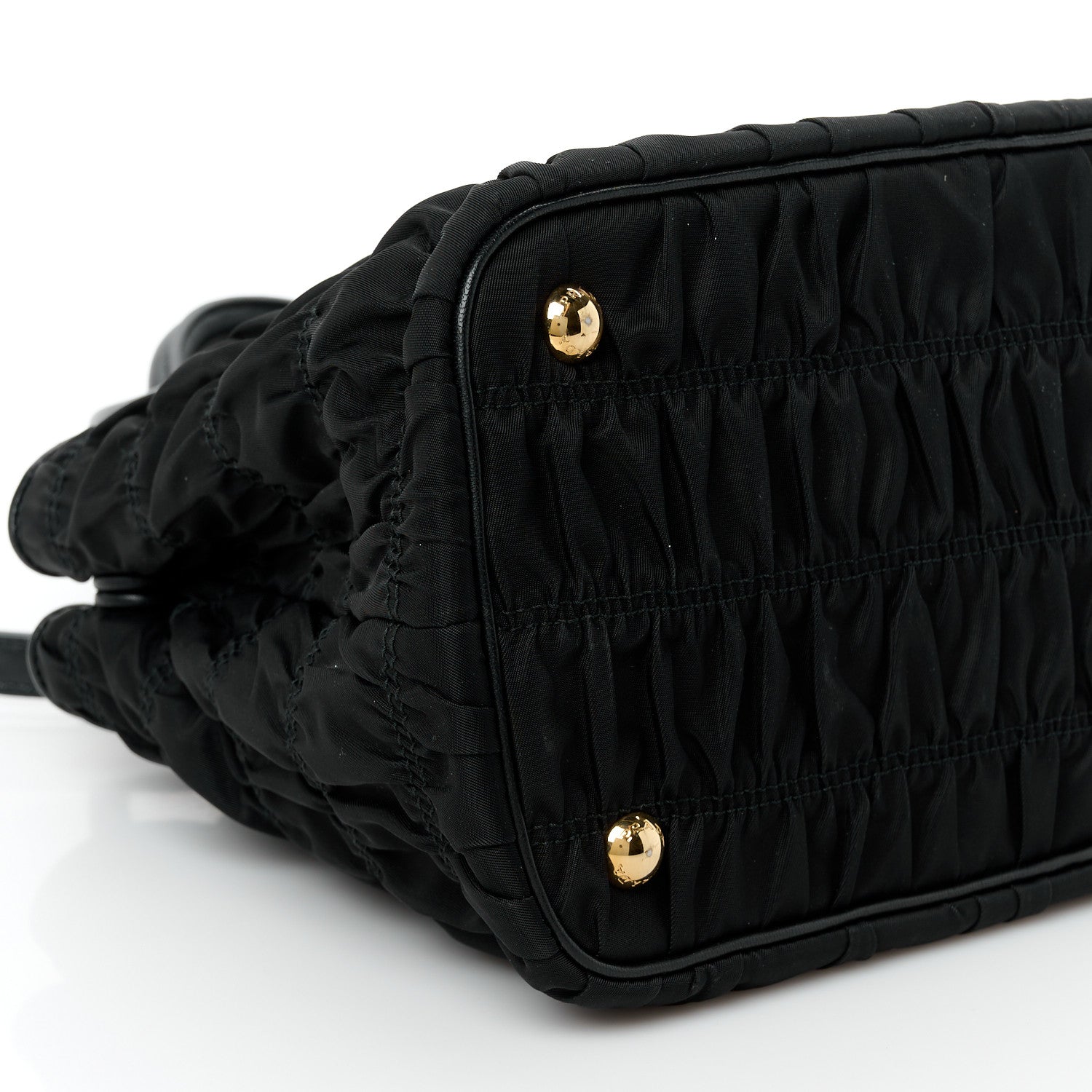 Prada Tessuto Nylon Gaufre Small Tote Black 10 of 11