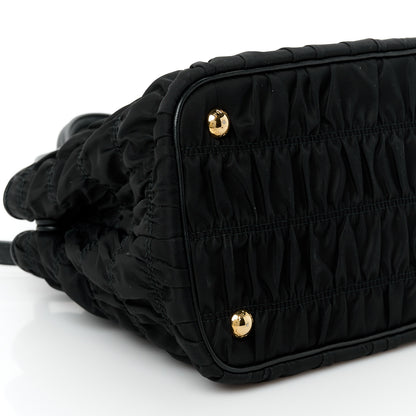 Prada Tessuto Nylon Gaufre Small Tote Black 10 of 11