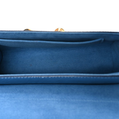 Louis Vuitton Epi Twist Shoulder Bag MM Blue Jean 6 of 11