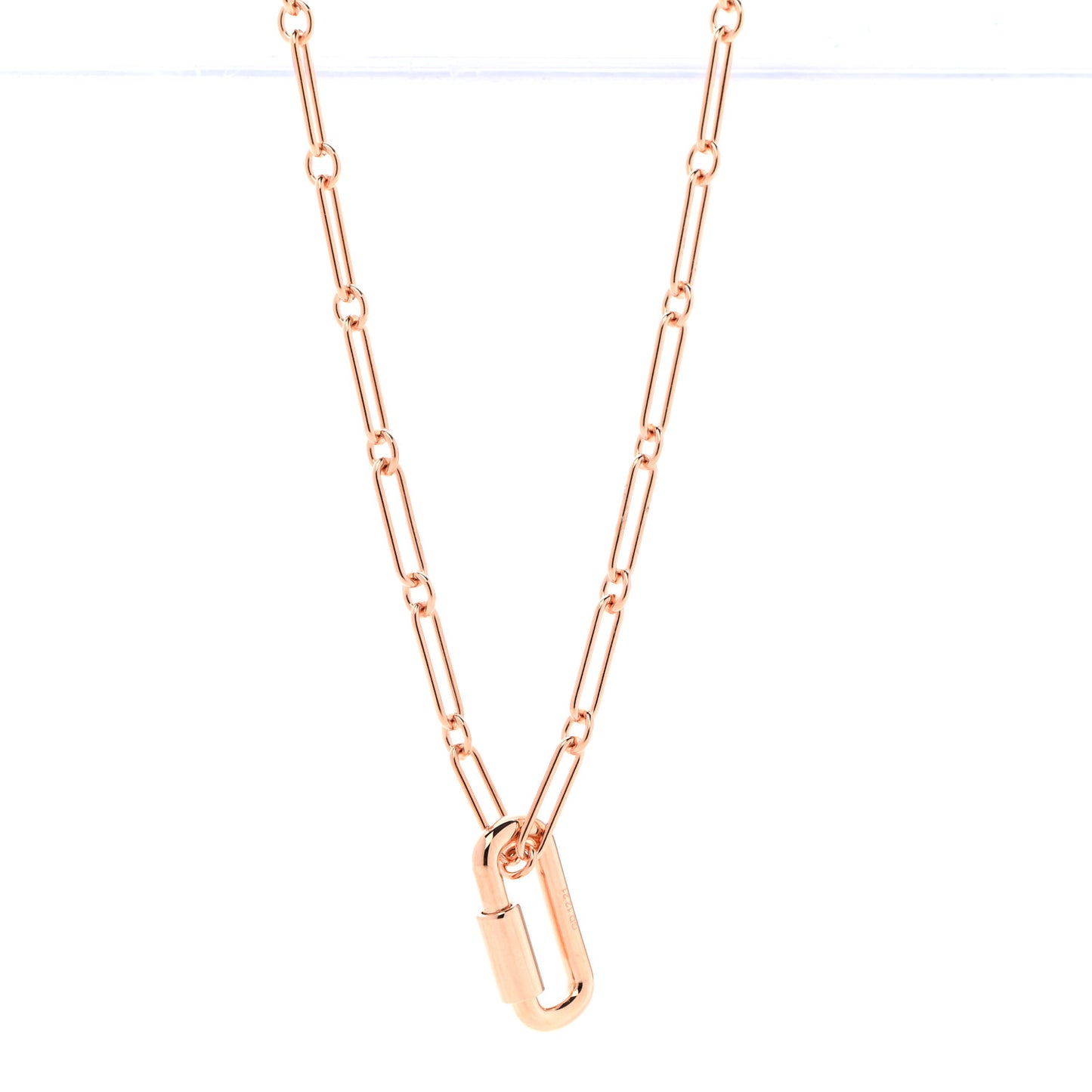 Permabrass Curiosite Long Necklace Rose Gold
