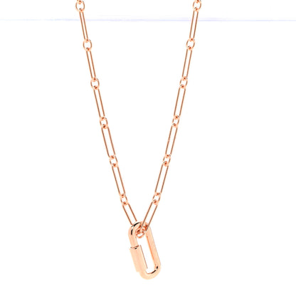 Hermes Permabrass Curiosite Long Necklace Rose Gold 4 of 8